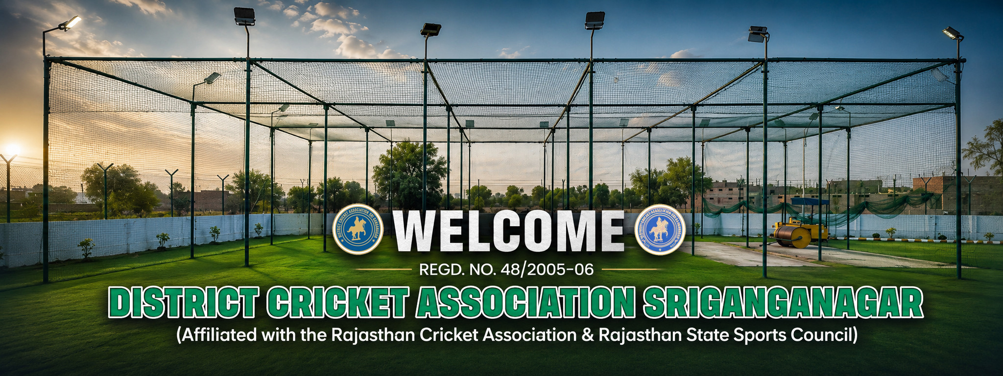 District Cricket Association Sriganganagar cricket practice ground